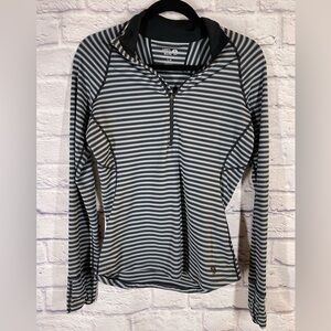 Mountain Hardwear Black and White Striped Hoodie